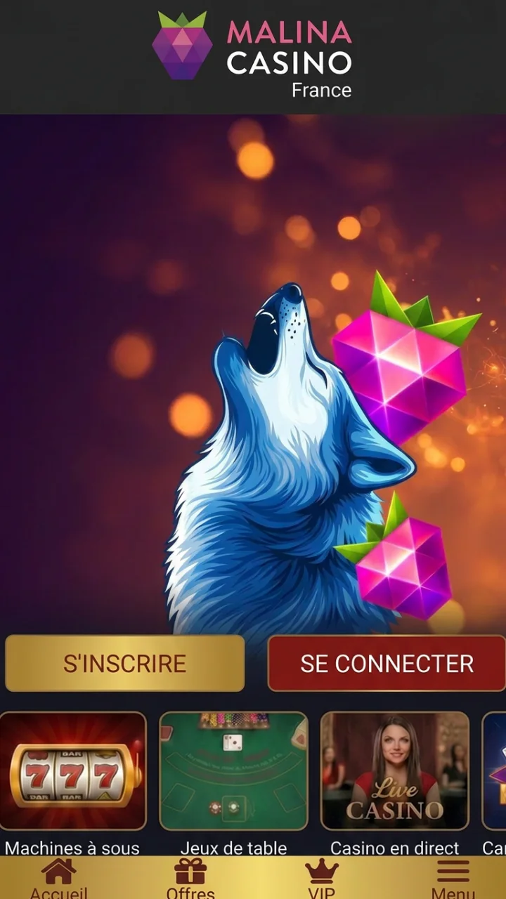 Malina Casino mobile app